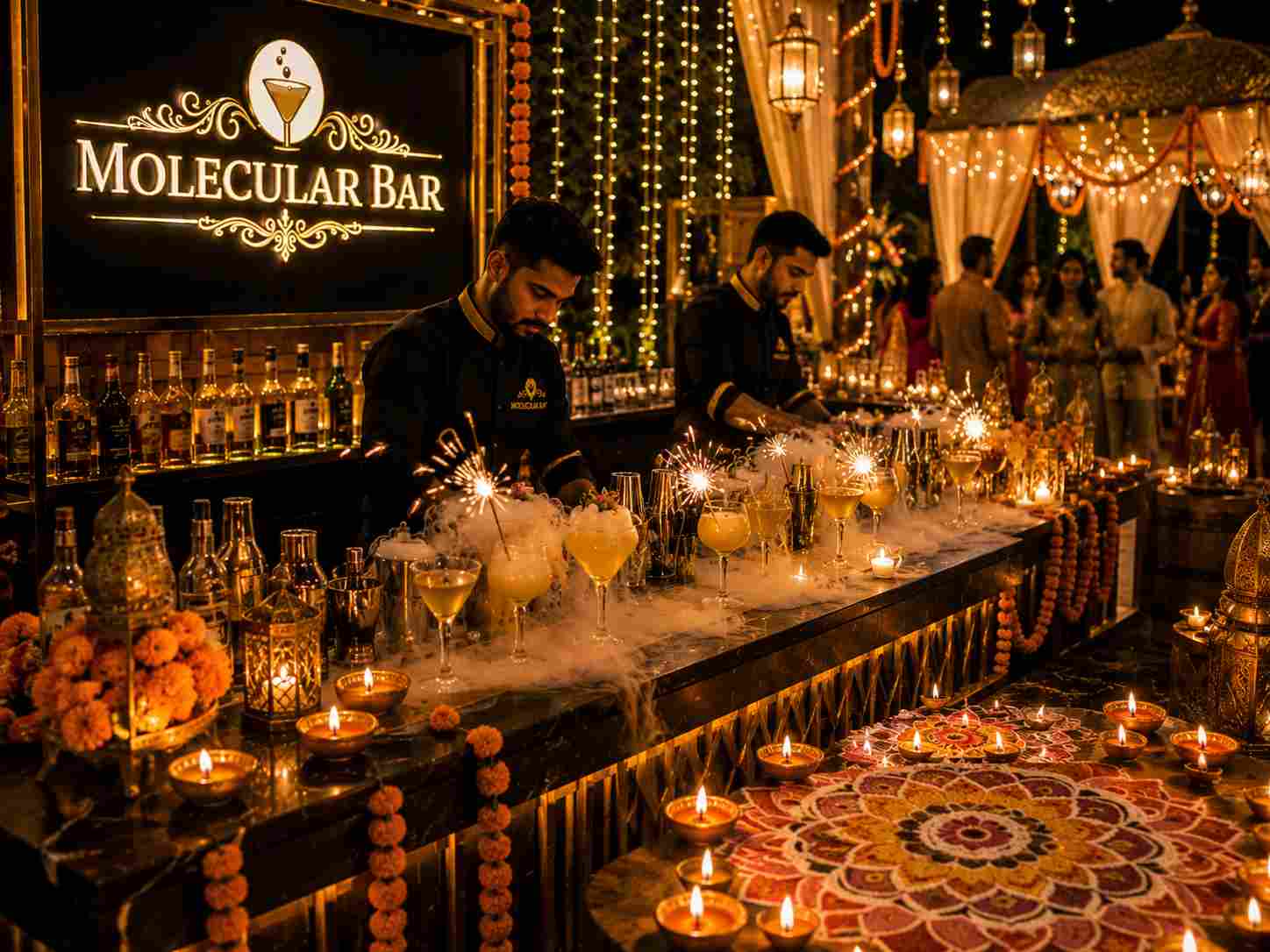 molecular bar for diwali party in delhi