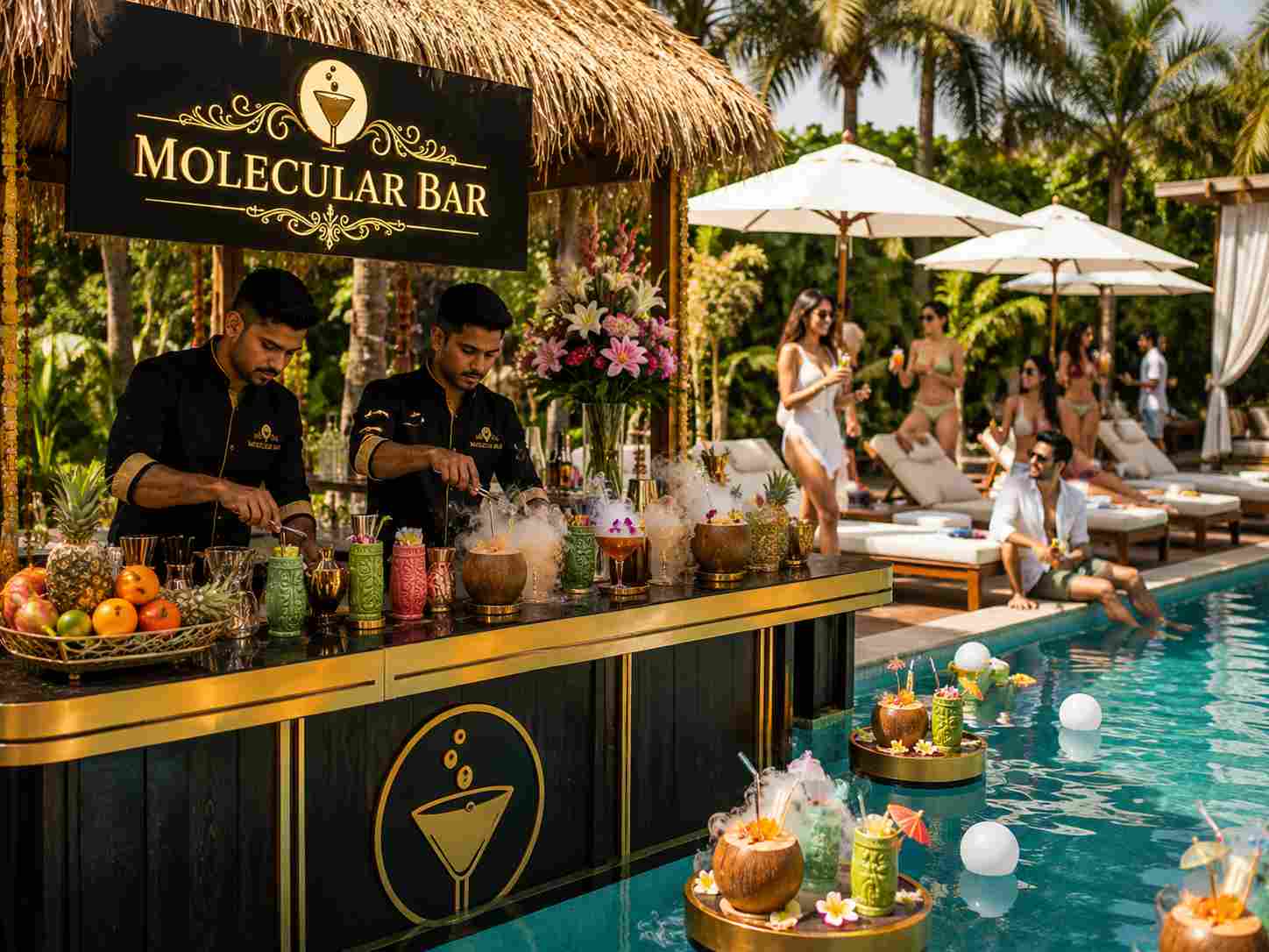 molecular bar for pool party in delhi