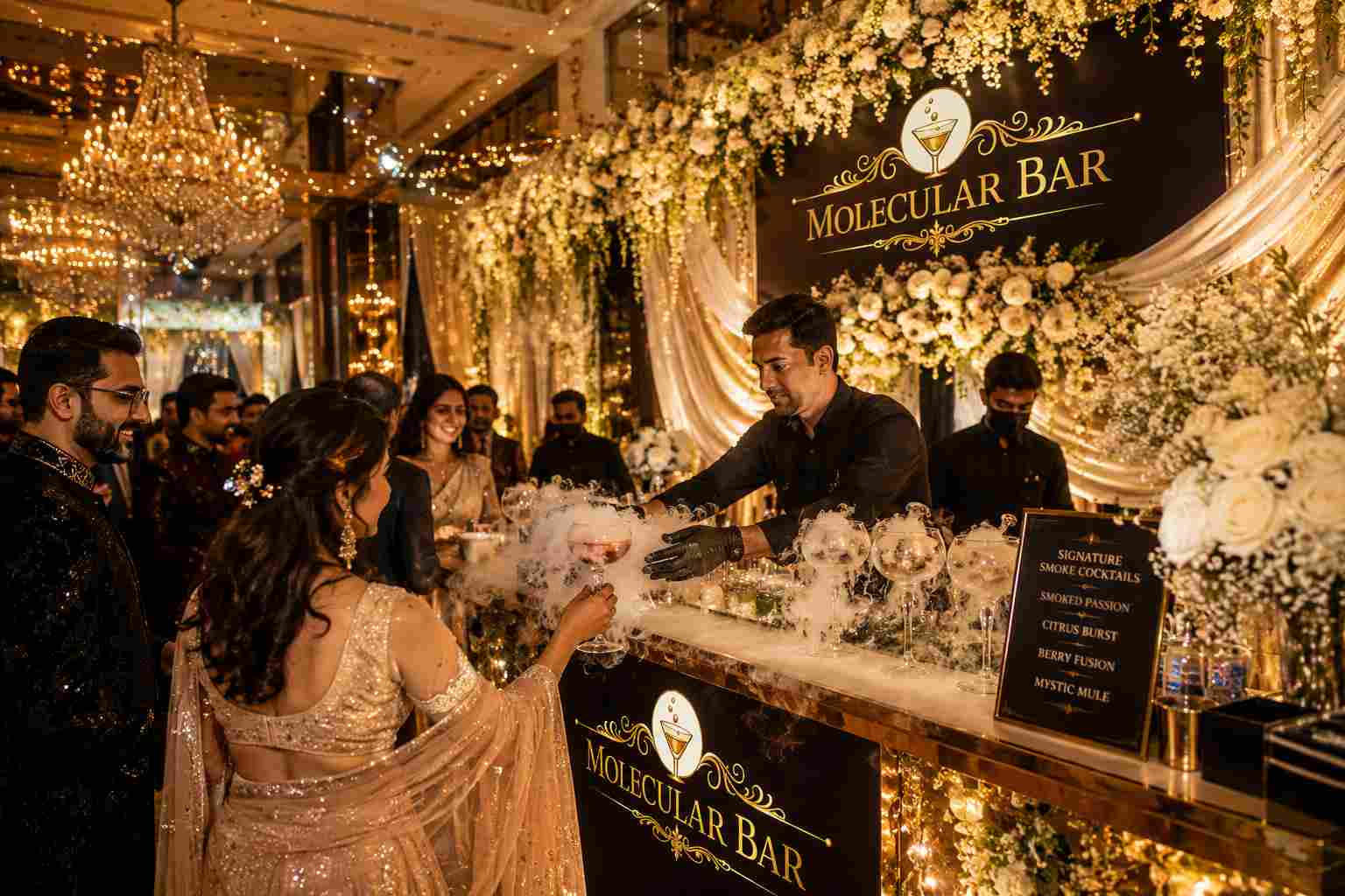 Molecular Bar Setup At Wedding Delhi molecular bar setup at wedding delhi